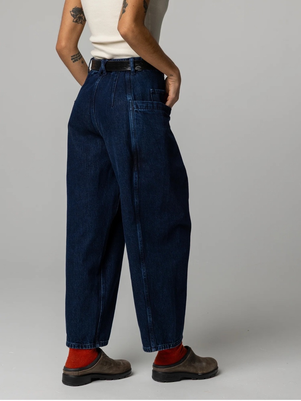 Finisterre Croft Workwear Denim Barrel Pants - Picture 3 of 6